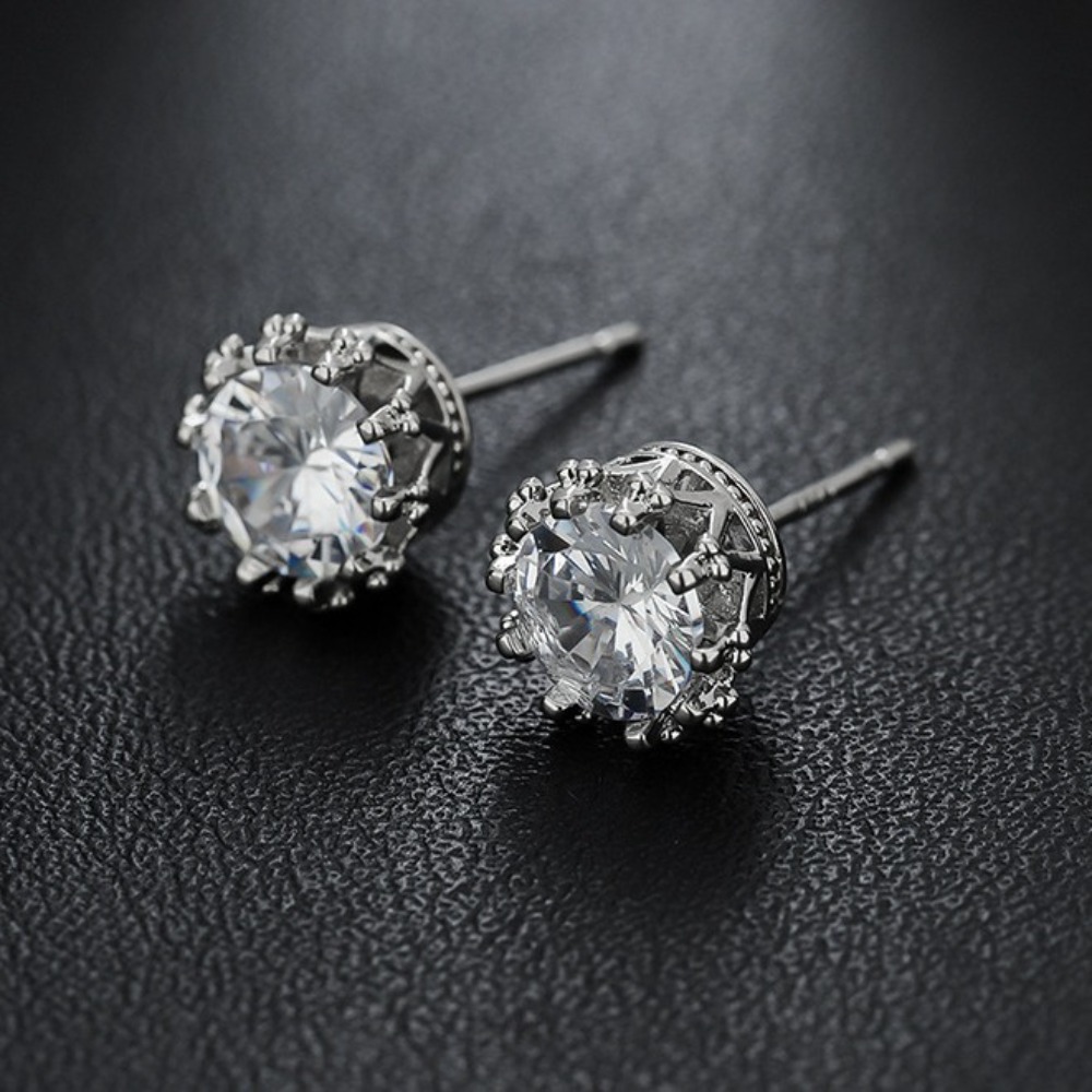Body Jewelry High End - 1 çift Sekizgen Yıldız Zirkon Lüks