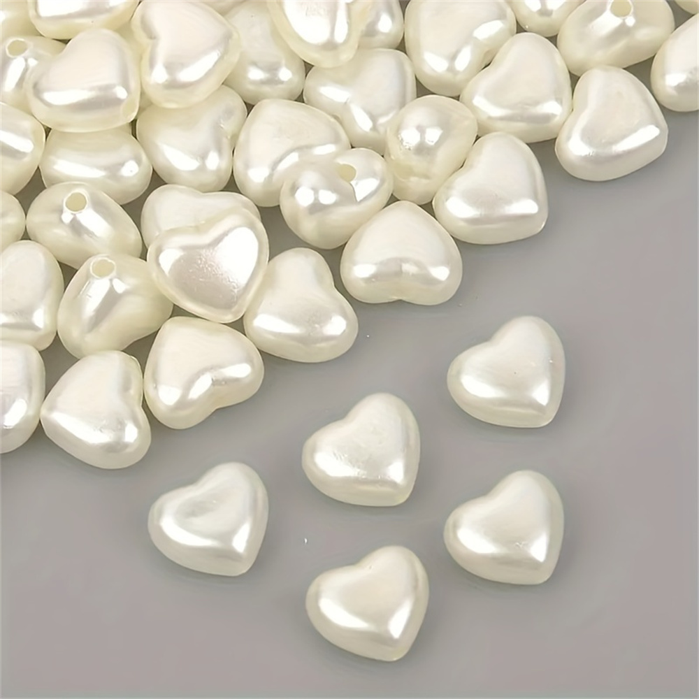 Daith Heart Ring - 8mm 50 adet beyaz akrilik kalp