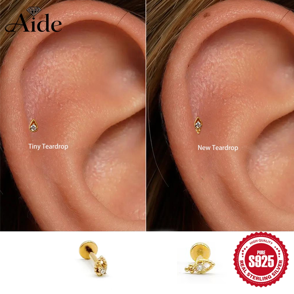 Tragus Flat Back - AIDE1 Pc 925 Ayar Gümüş Küçük