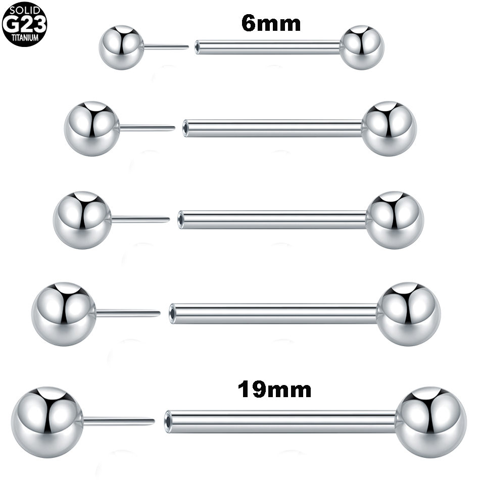 Body Jewelry Threadless - 1 adet/5 adet G23 titanyum dişsiz