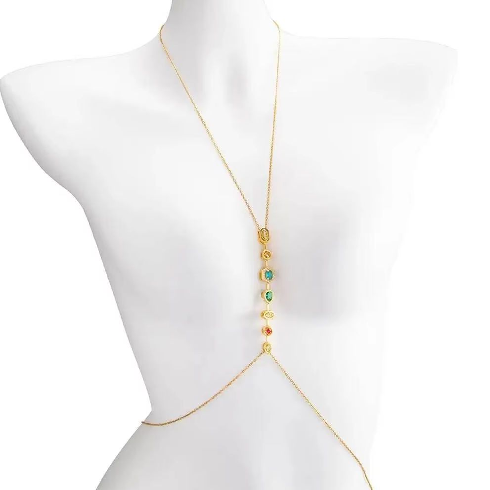 Body Jewelry Women - PuRui Zarif Renkli Zirkon Paslanmaz Çelik