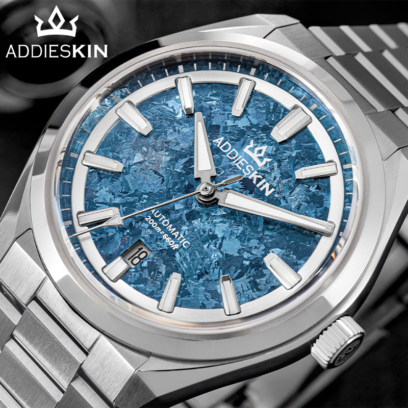 Body Jewelry Titanium - ADDIESDIVE Lüks Saat Safir Titanyum Kadran