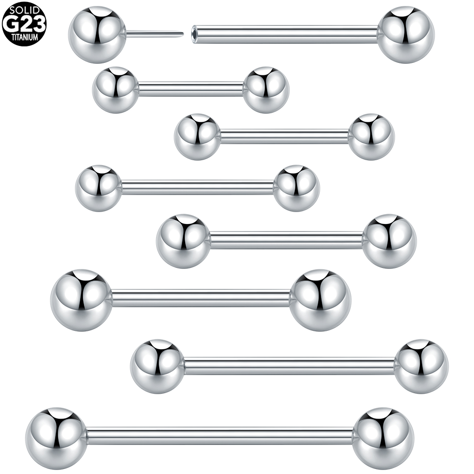 Body Jewelry Threadless - 5/10 adet G23 Titanyum Dişsiz Push-in