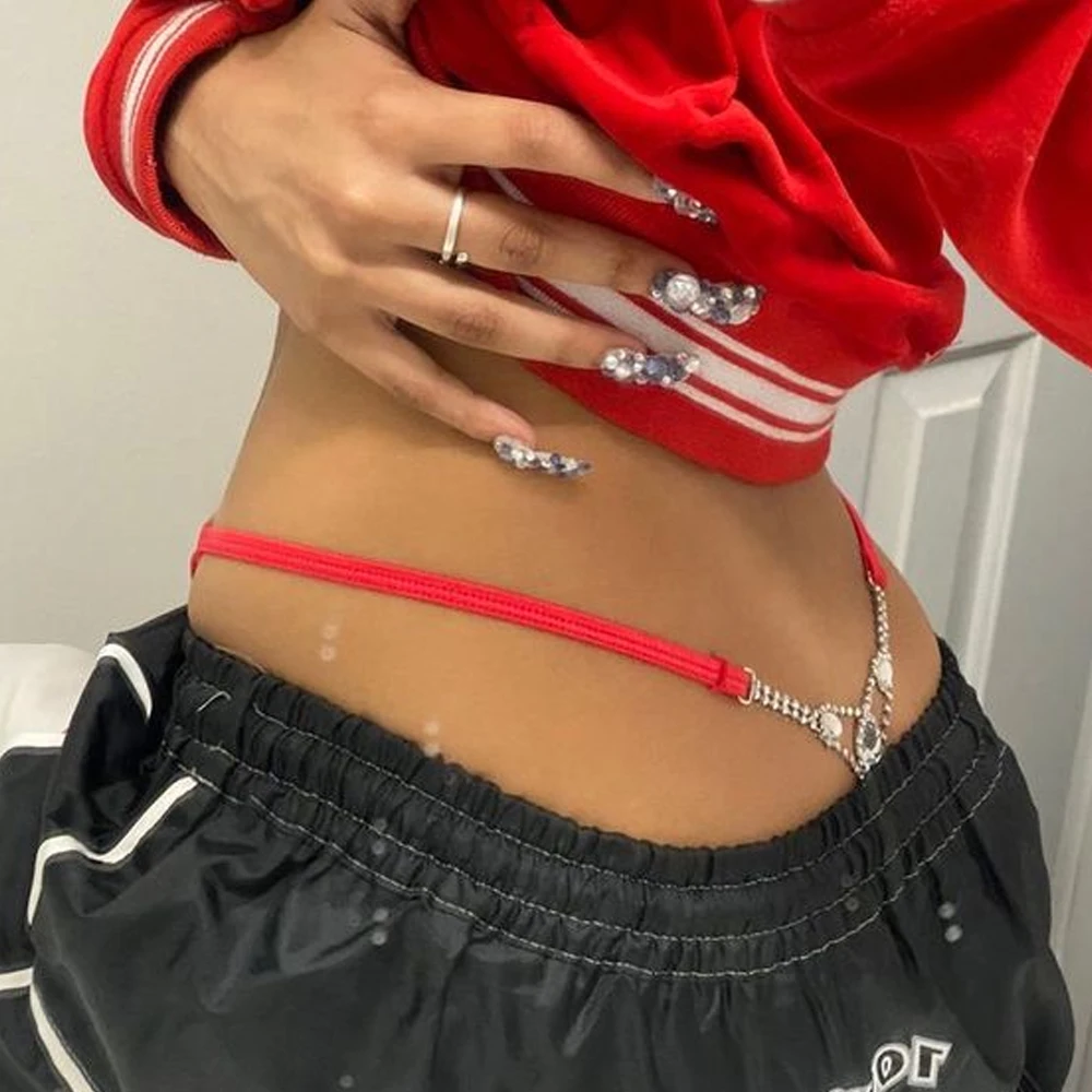 Body Jewelry Women - Seksi yuvarlak taklidi tanga ayarlanabilir vücut
