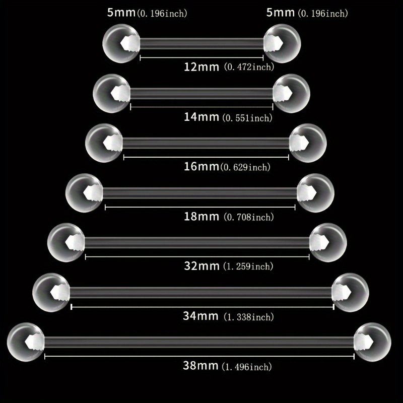 Body Jewelry Store - JKC Mağaza 10 adet Akrilik Halter