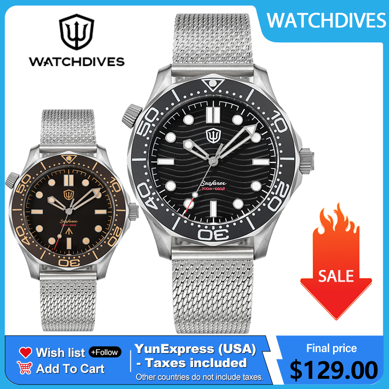 Body Jewelry Titanium - Watchdives 42mm Titanyum Dalış Saati NTTD