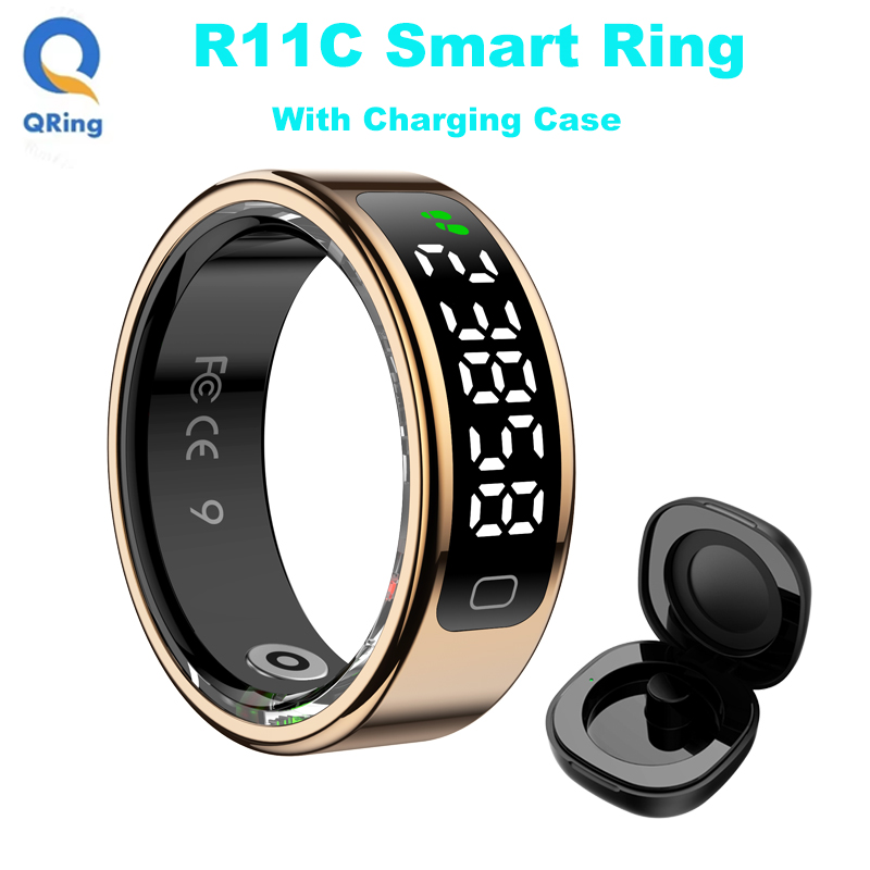 Daith Heart Ring - AMZMAX R11C Ekran Akıllı Yüzük Erkek