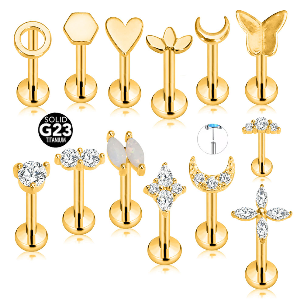 ASTM F136 G23 Titanyum Çiçek Y - Body Jewelry Threadless incelemesi ve fiyatı