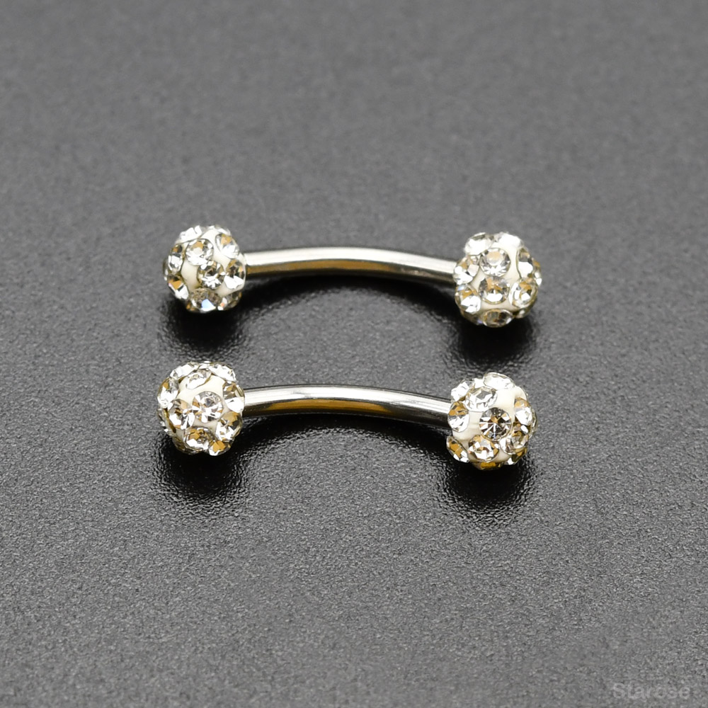 2 adet 4mm kristal top kavisli - Nipple Bar Curved incelemesi ve fiyatı