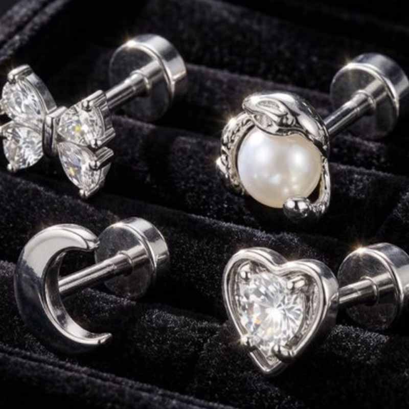 1 adet hipoalerjenik kıkırdak  - Tragus Flat Back incelemesi ve fiyatı