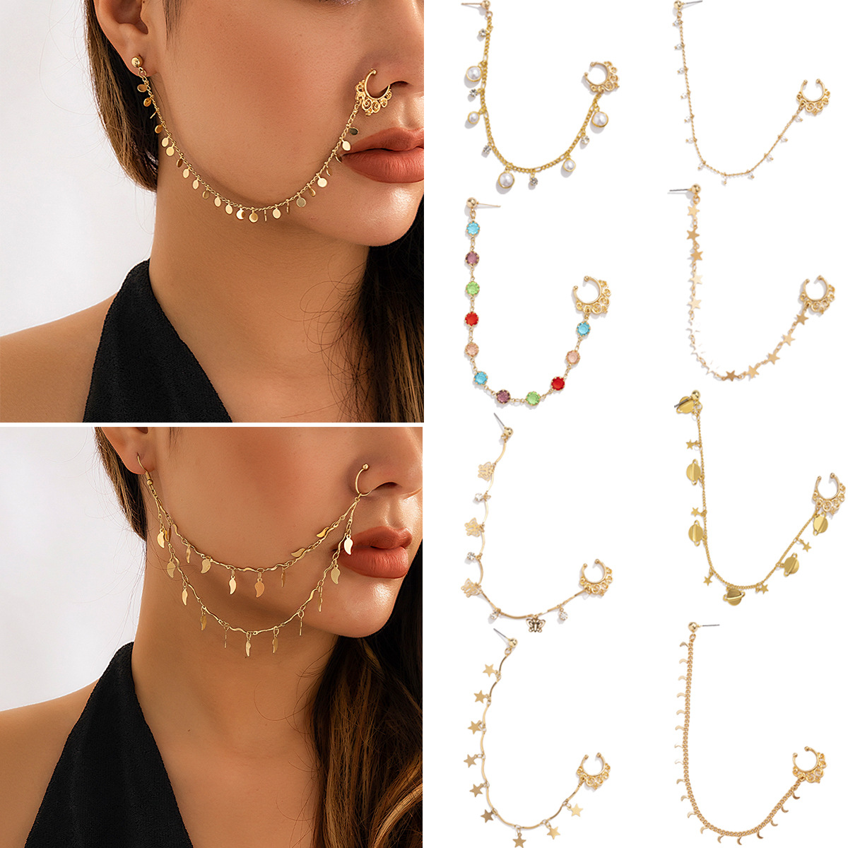 Hint altın rengi inci kelebek  - Body Jewelry And Earrings incelemesi ve fiyatı