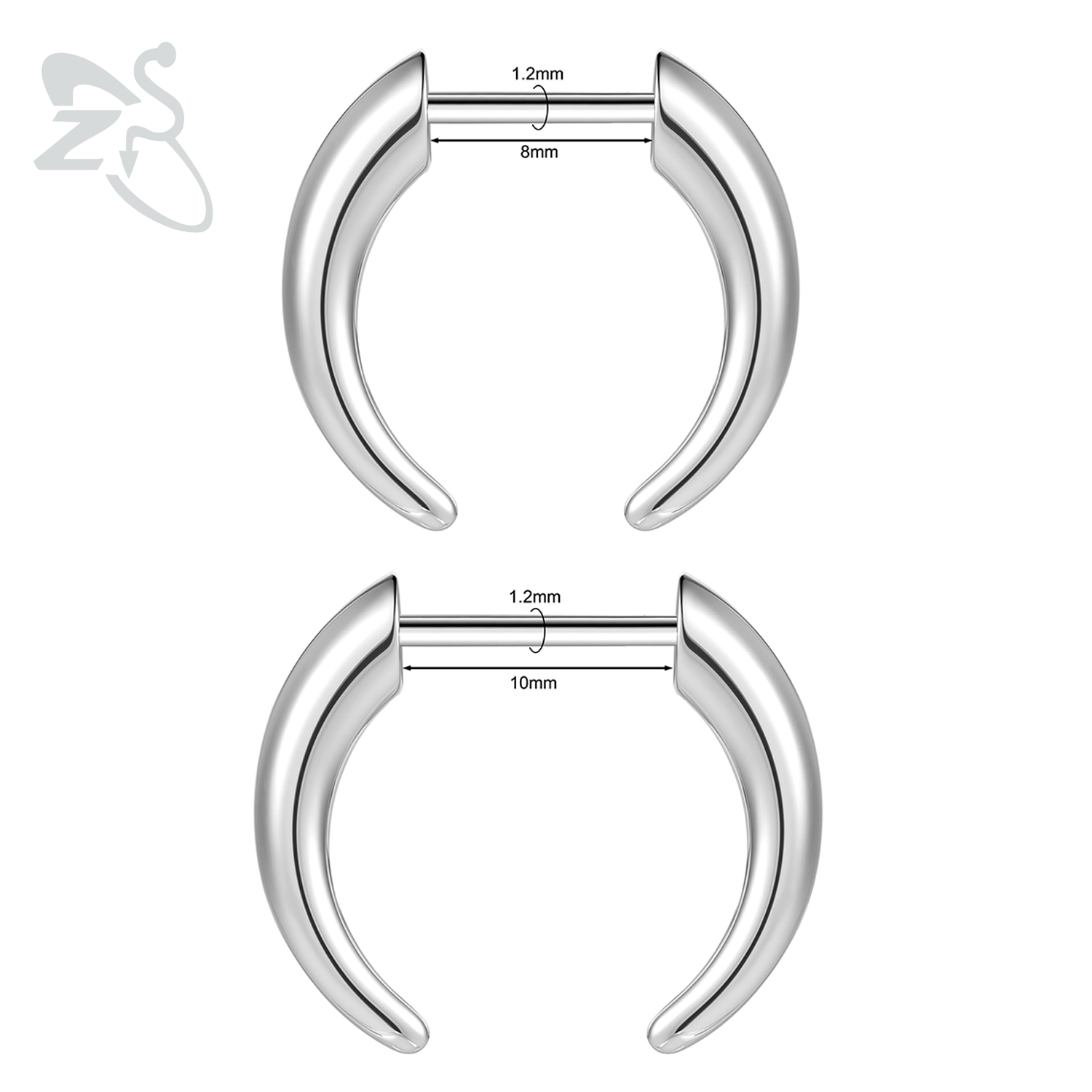 ZS 1 Adet 16G Dişsiz Paslanmaz - Body Jewelry Threadless incelemesi ve fiyatı