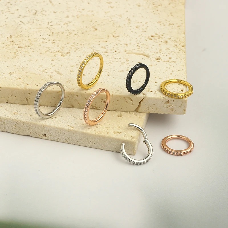 16G Şeffaf CZ Burun Halkası 31 - Body Jewelry And Earrings incelemesi ve fiyatı