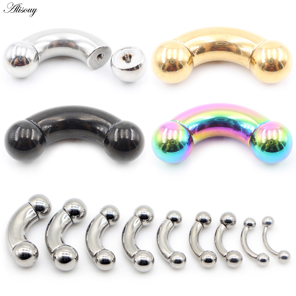 Alisouy 1 adet Paslanmaz Çelik - Nipple Bar Curved incelemesi ve fiyatı