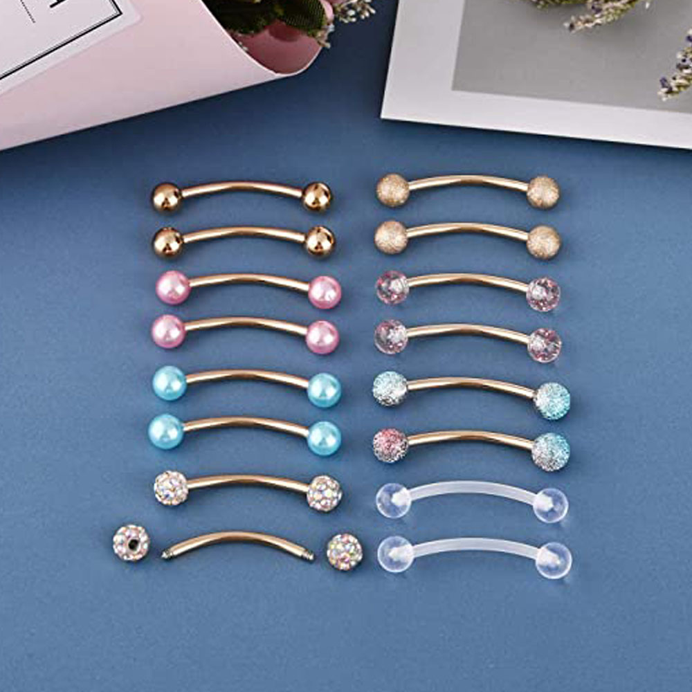 16G Paslanmaz Çelik Uzun meme  - Nipple Bar Curved incelemesi ve fiyatı
