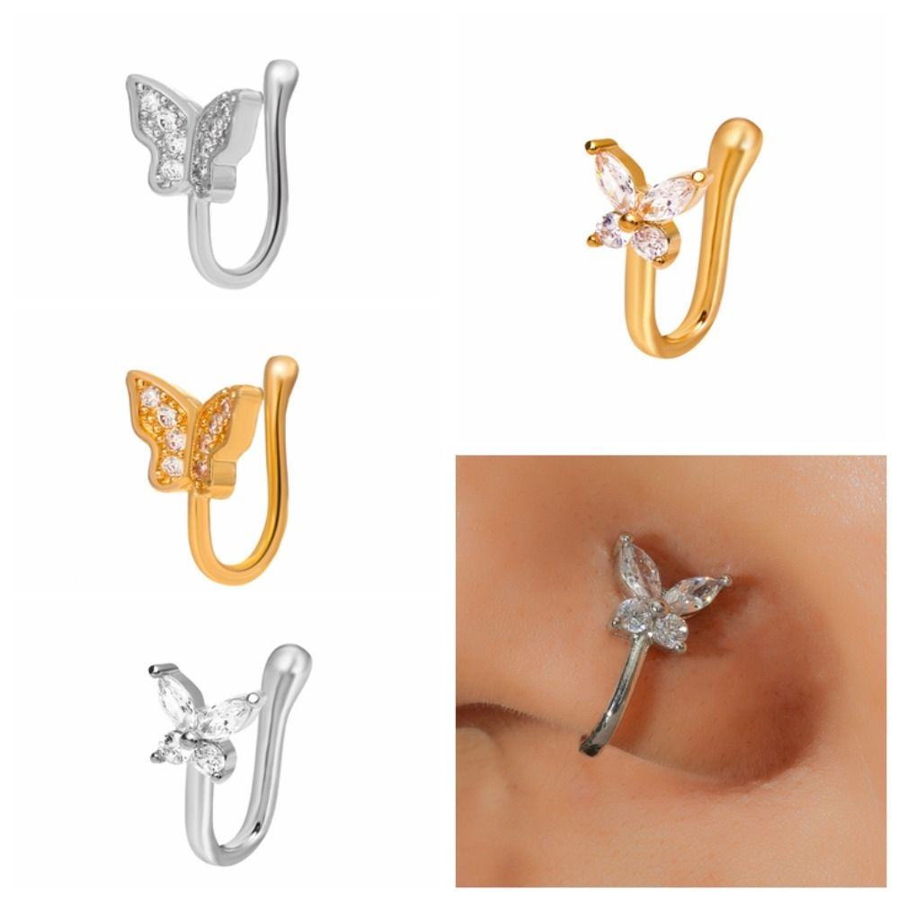 Yapay Elmas Kelebek Burun Halk - Body Jewelry Ear incelemesi ve fiyatı