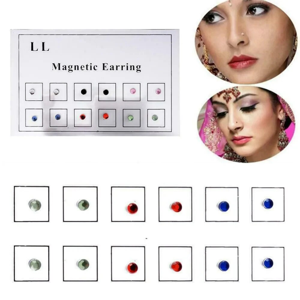 12 adet/kart sahte dolandırıcı - Body Jewelry And Earrings incelemesi ve fiyatı