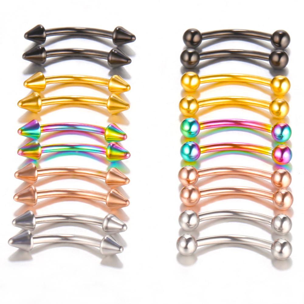 10 adet/grup kaş Piercing kavi - Nipple Bar Curved incelemesi ve fiyatı
