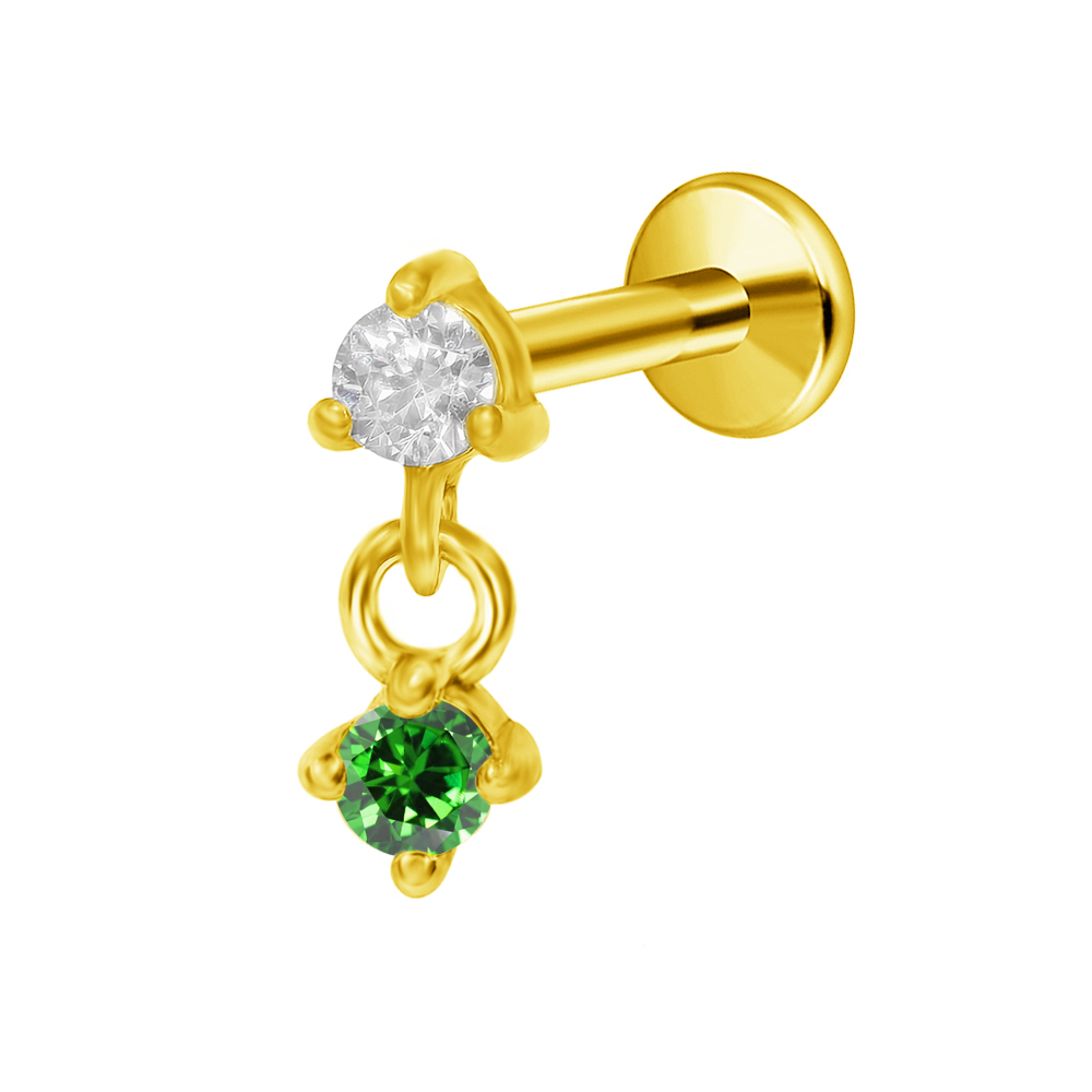 G23 Titanyum Ay Yıldız Kolye L - Body Jewelry Threadless incelemesi ve fiyatı