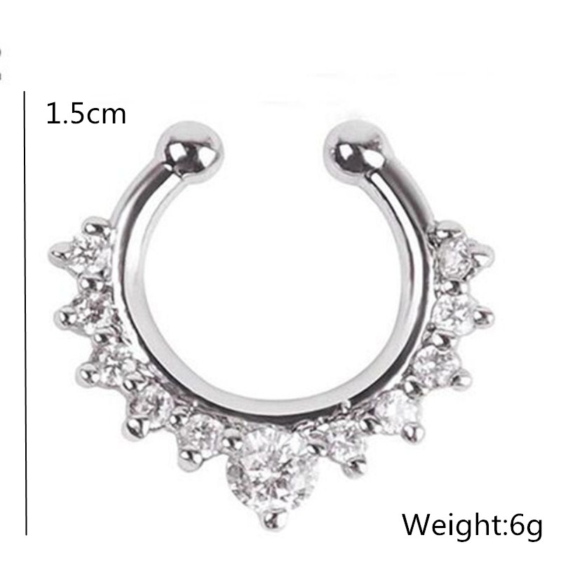 1 adet u-şekil burun mandalı s - Body Jewelry And Earrings incelemesi ve fiyatı