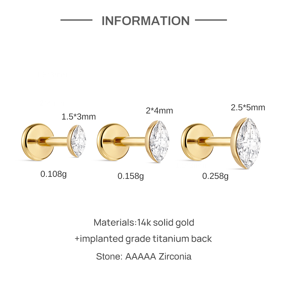 CANNER 1 Adet 14 Ayar Som Altı - Body Jewelry Titanium incelemesi ve fiyatı