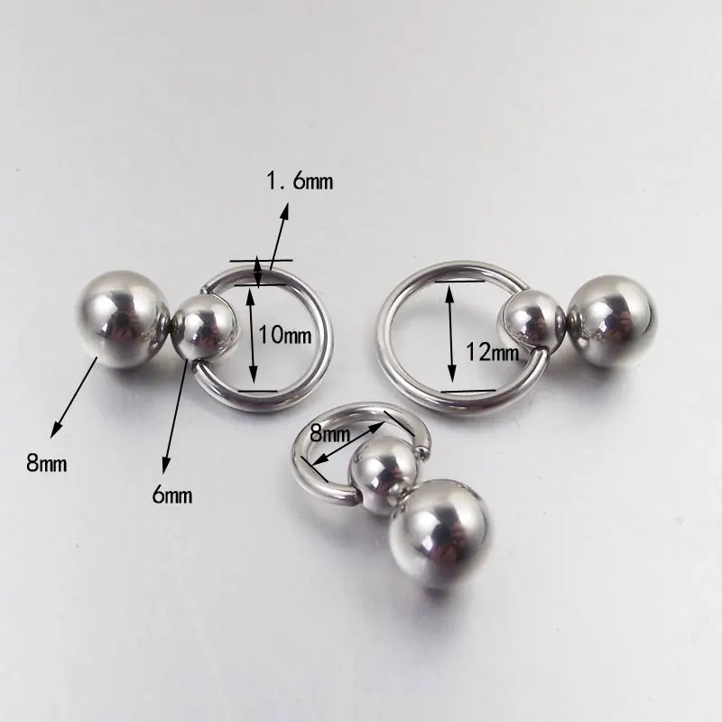 Paslanmaz çelik çift top Cucur - Nipple Bar Curved incelemesi ve fiyatı