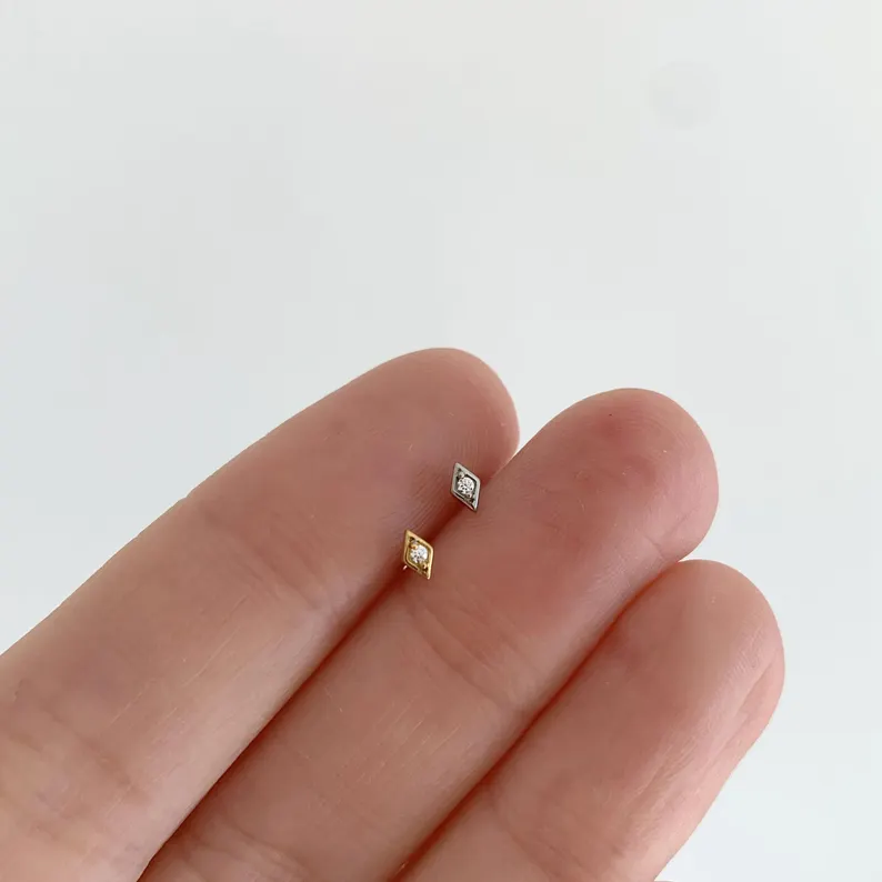 AIDE 1 Adet 925 Ayar Gümüş Eşk - Tragus Flat Back incelemesi ve fiyatı