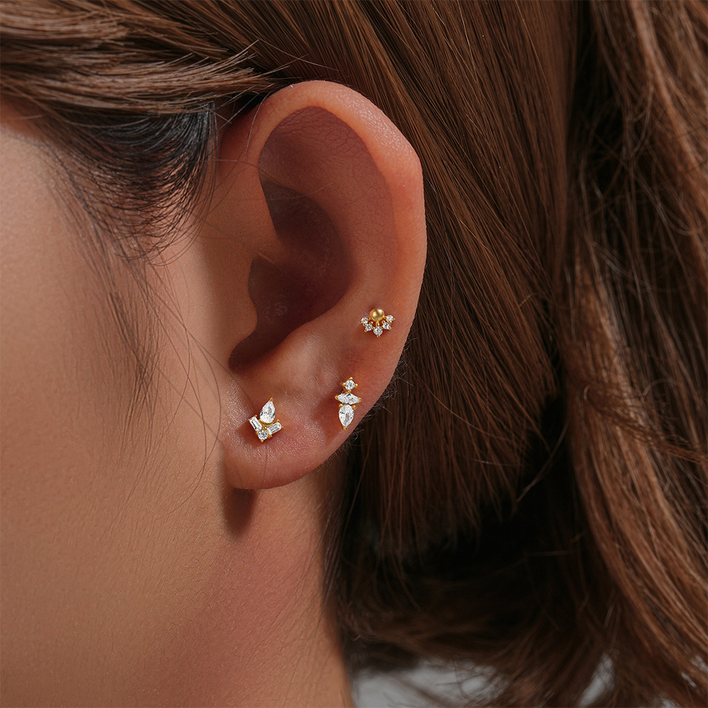 1 adet paslanmaz çelik kristal - Tragus Flat Back incelemesi ve fiyatı