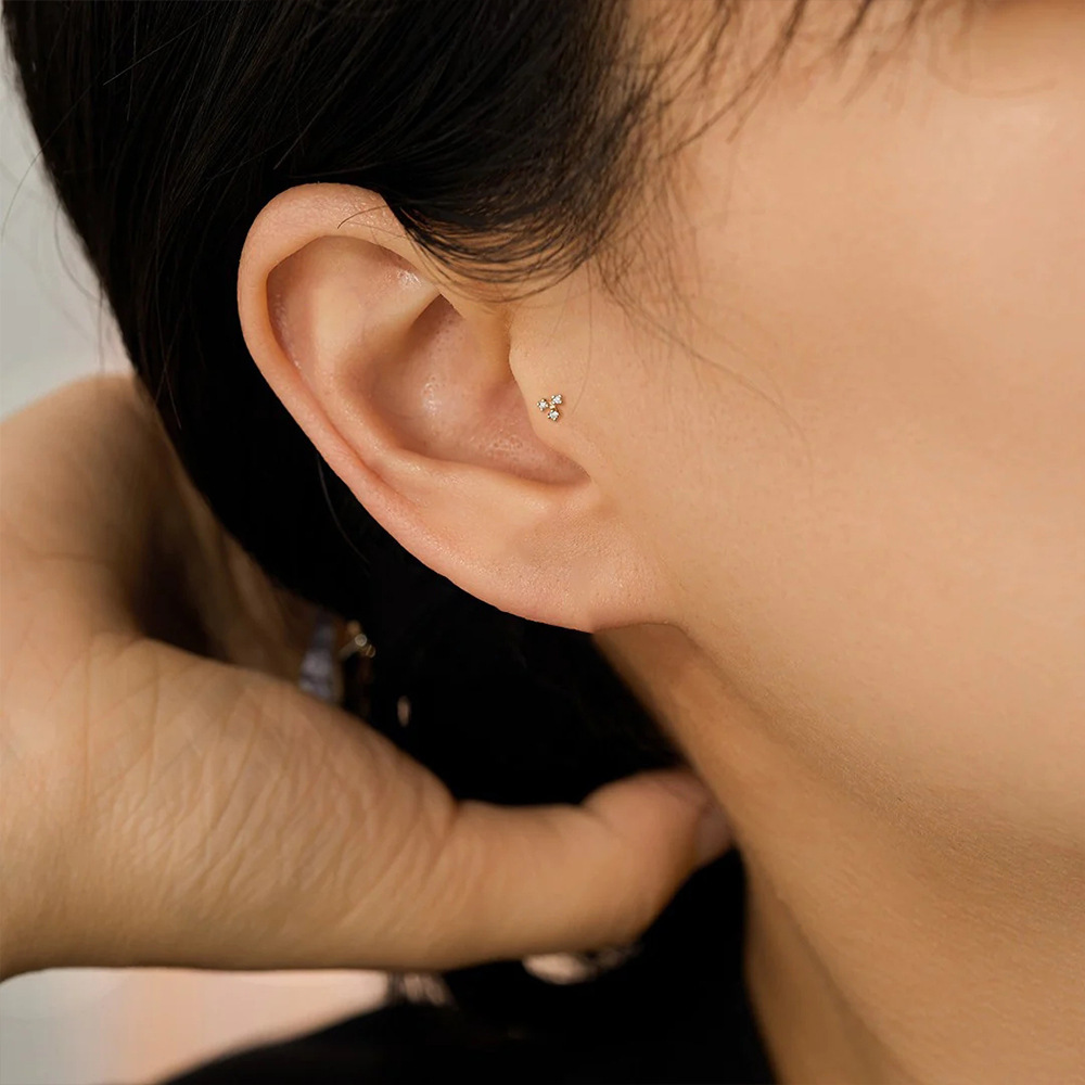 1 adet paslanmaz çelik kristal - Tragus Flat Back incelemesi ve fiyatı
