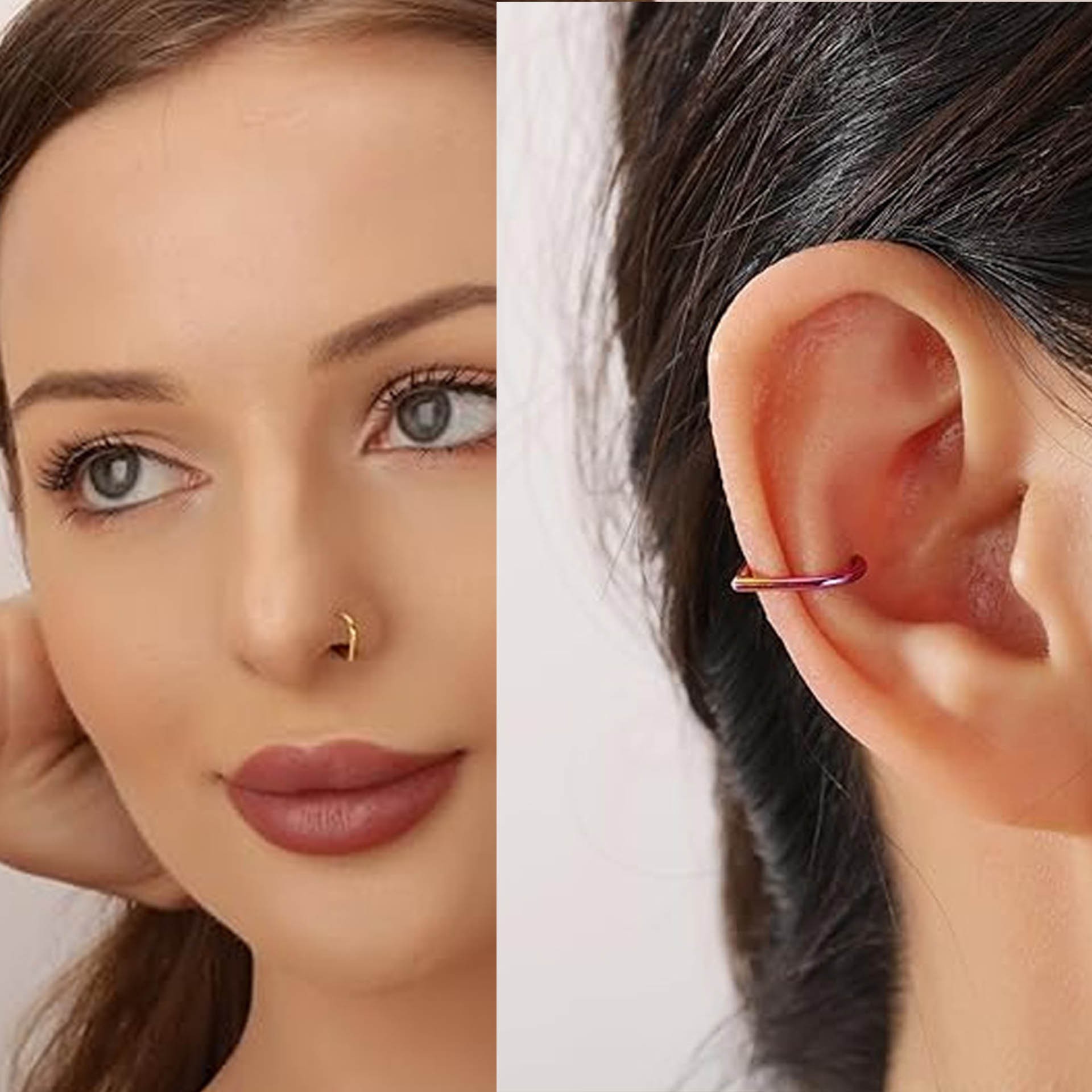 5 adet paslanmaz çelik sahte b - Body Jewelry And Earrings incelemesi ve fiyatı