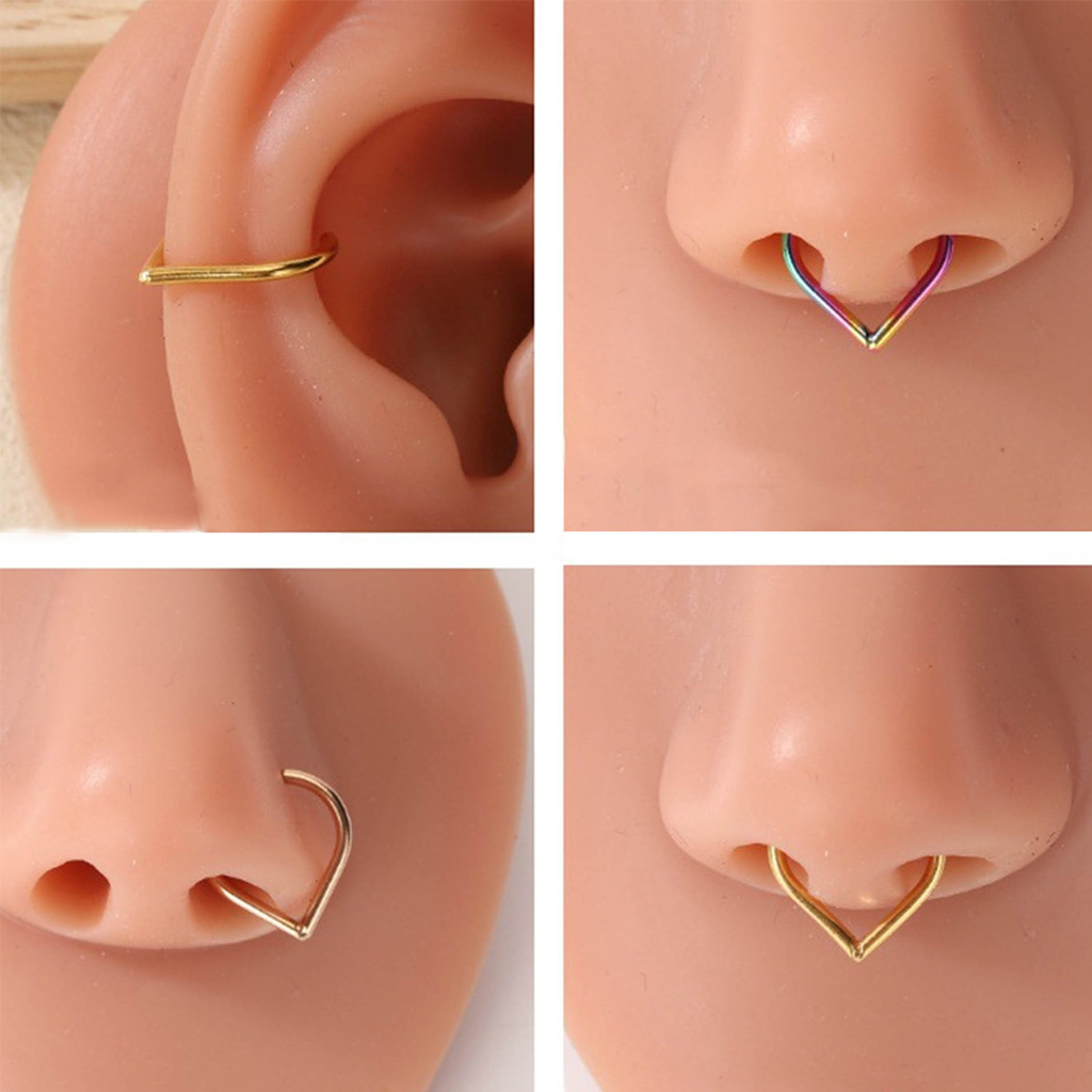 5 adet paslanmaz çelik sahte b - Body Jewelry And Earrings incelemesi ve fiyatı