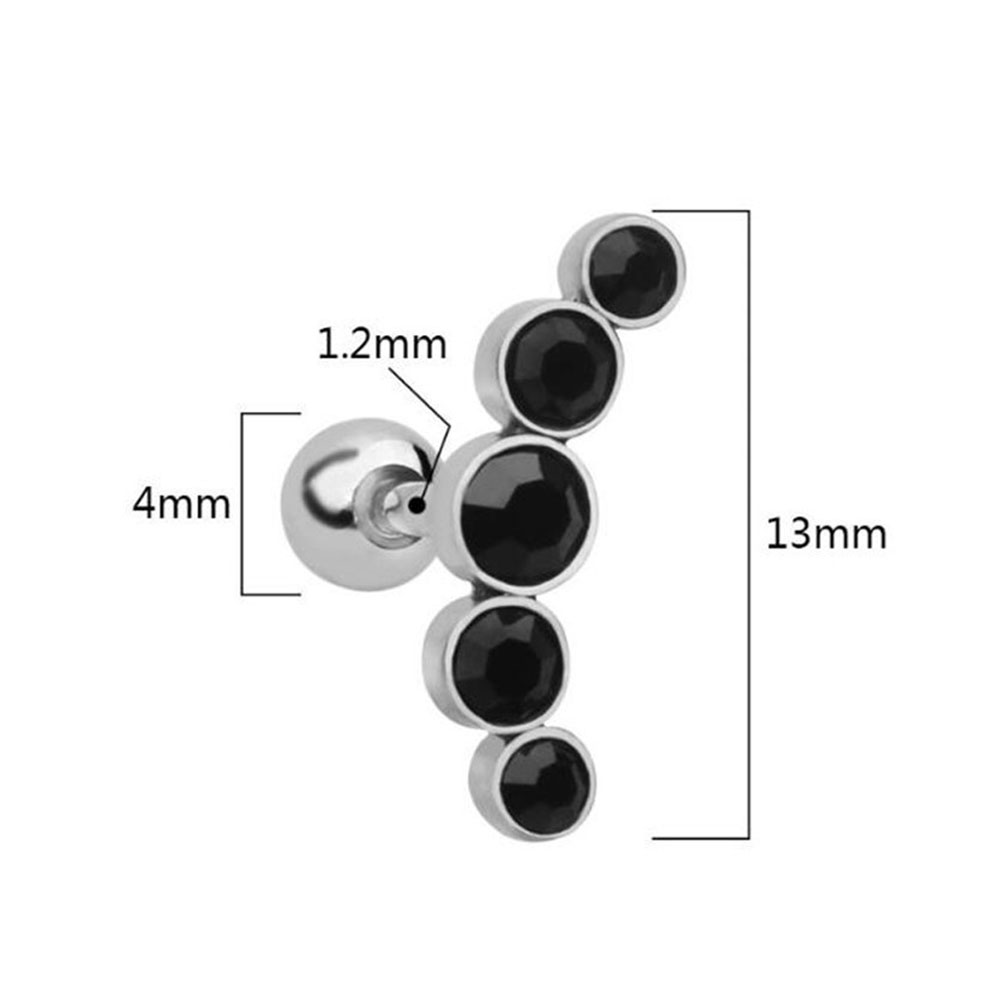 1 adet moda 16G paslanmaz çeli - Body Jewelry Ear incelemesi ve fiyatı