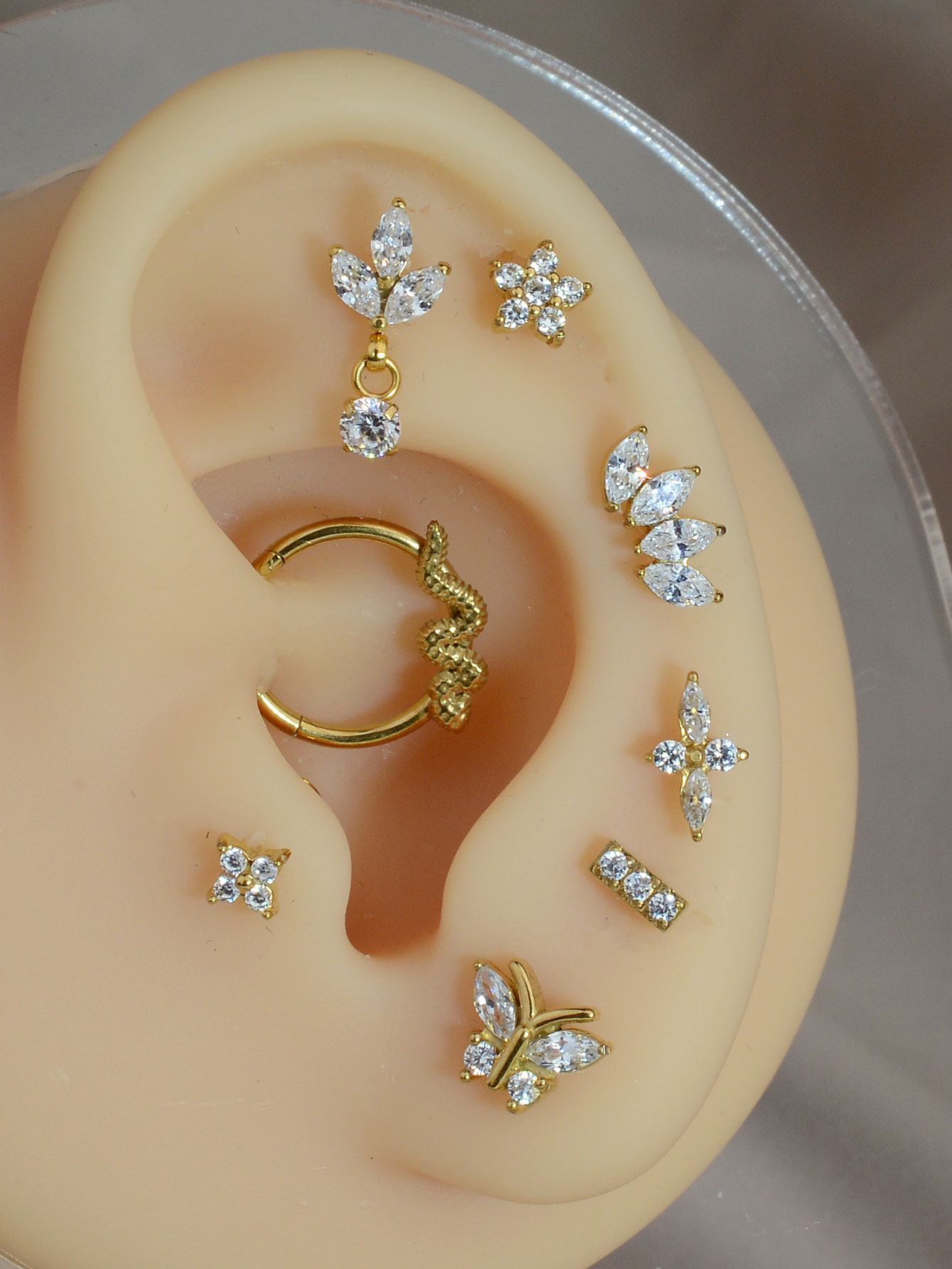 1 adet titanyum paslanmaz çeli - Tragus Flat Back incelemesi ve fiyatı