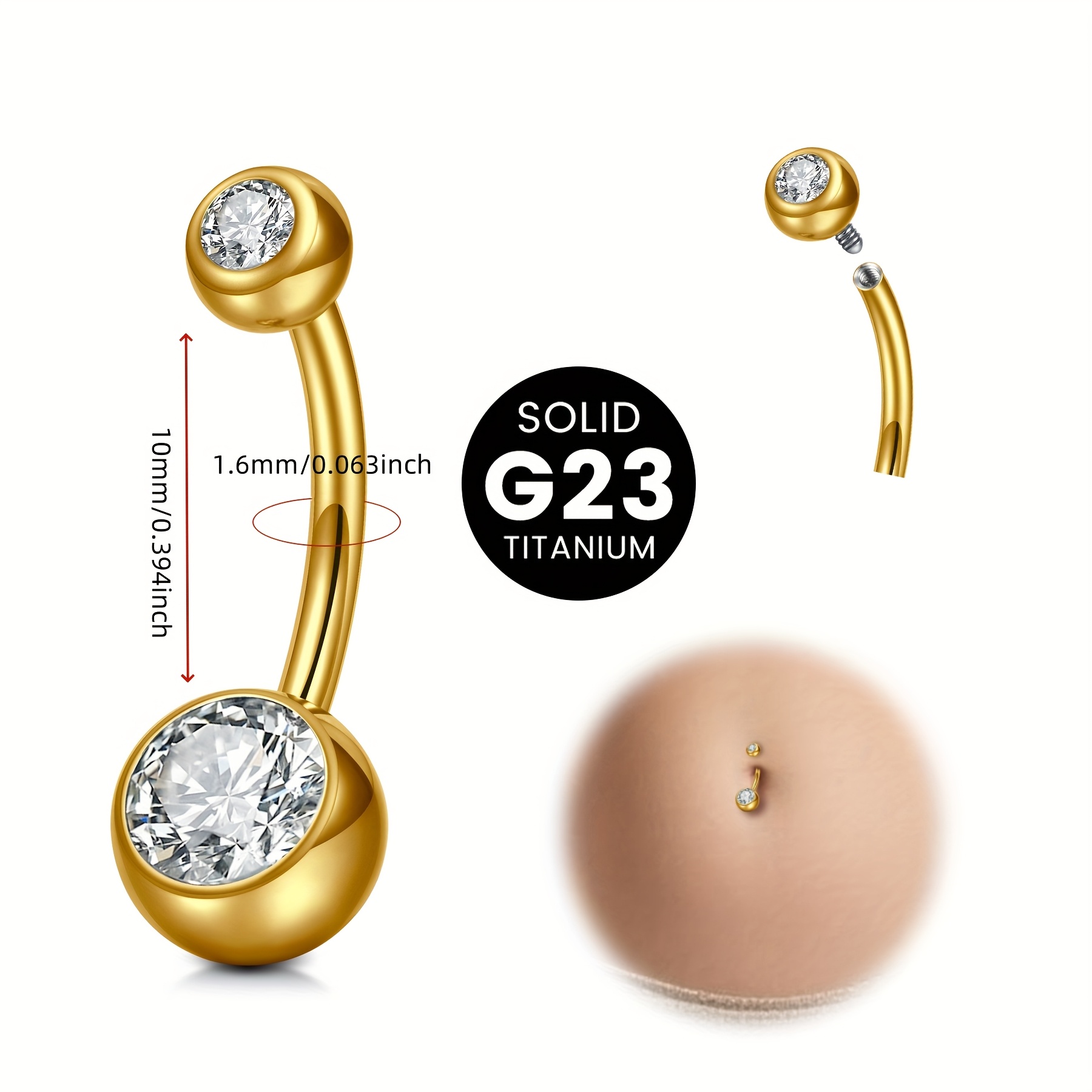 G23 titanyum alaşımlı kadın gö - Body Jewelry High End incelemesi ve fiyatı