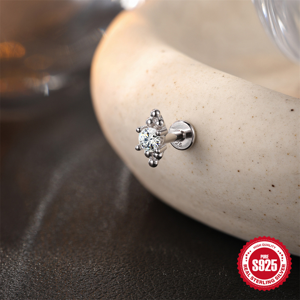 ROXI Moissanite 925 Ayar Gümüş - Tragus Flat Back incelemesi ve fiyatı