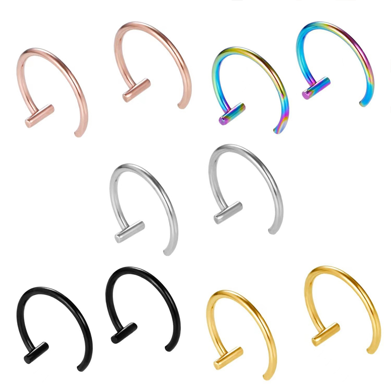 18G Cerrahi Çelik Dudak Halkas - Body Jewelry And Earrings incelemesi ve fiyatı