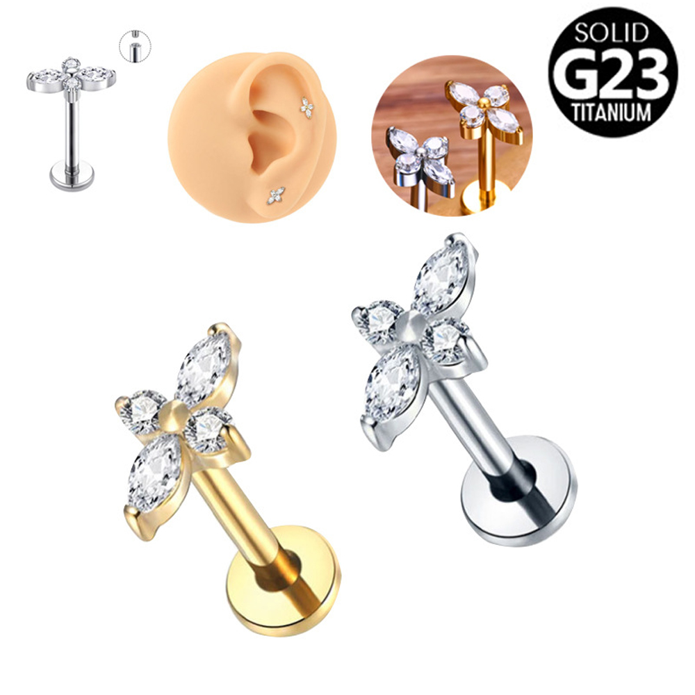 1 adet G23 titanyum Labret pie - Tragus Flat Back incelemesi ve fiyatı
