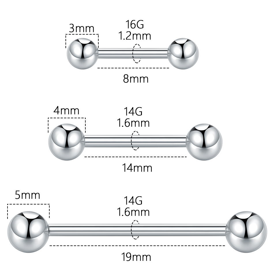 5/10 adet G23 Titanyum Dişsiz  - Body Jewelry Threadless incelemesi ve fiyatı