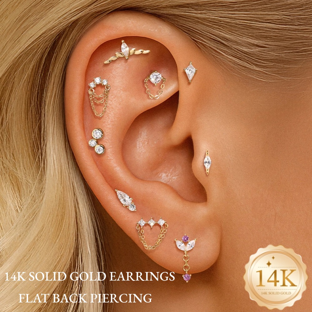 DIeSchein 14K Masif Altın Pier - Tragus Flat Back incelemesi ve fiyatı