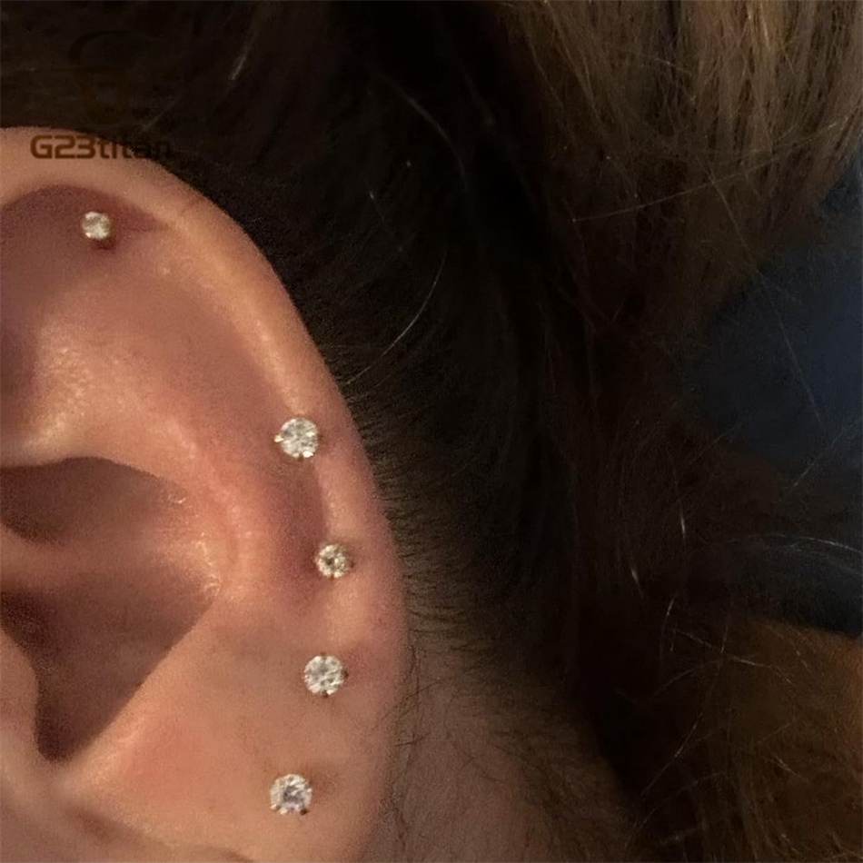 2 adet G23 Titanyum Takma Küpe - Tragus Flat Back incelemesi ve fiyatı