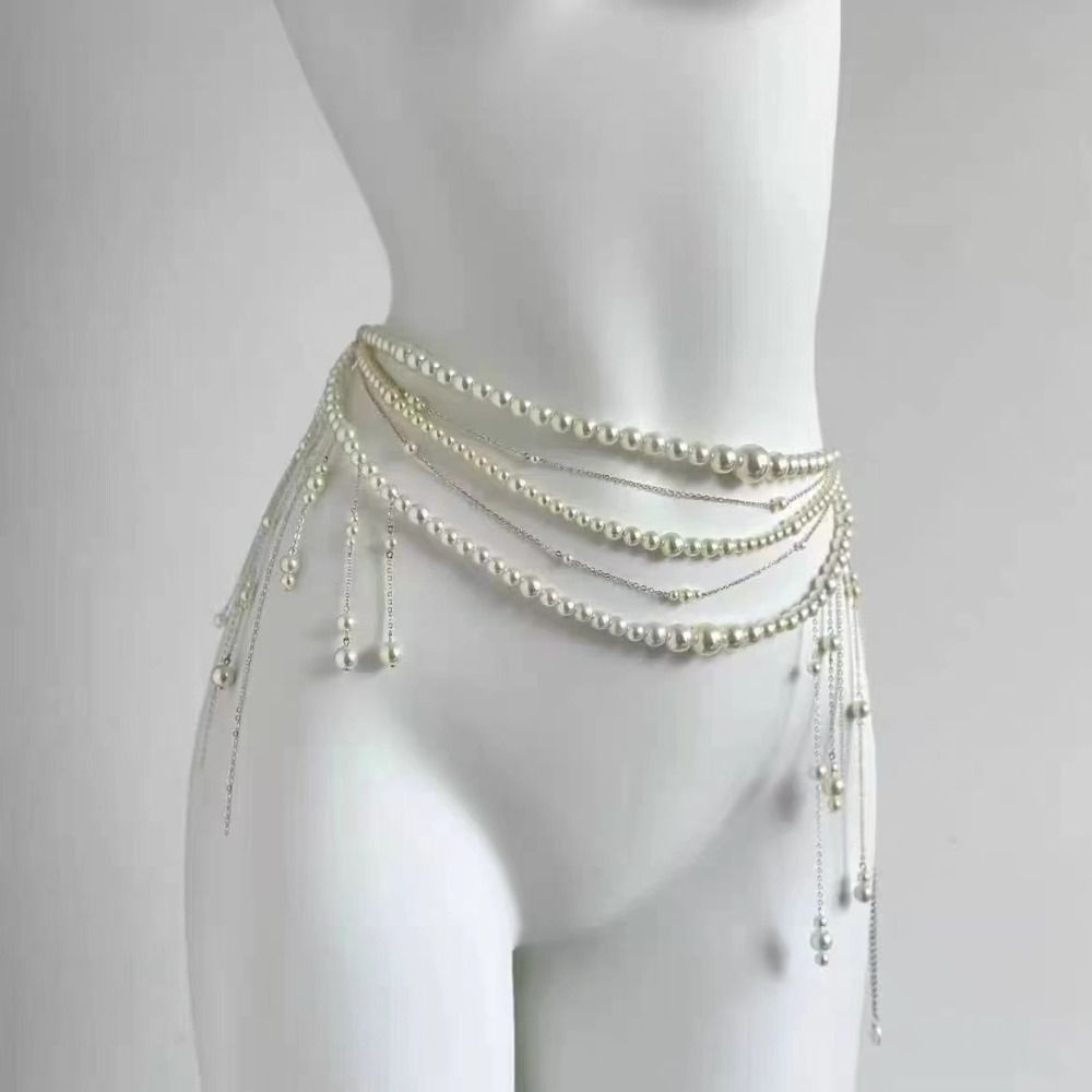 Moda Zarif İnci Bel Zincirleri - Body Jewelry Women incelemesi ve fiyatı