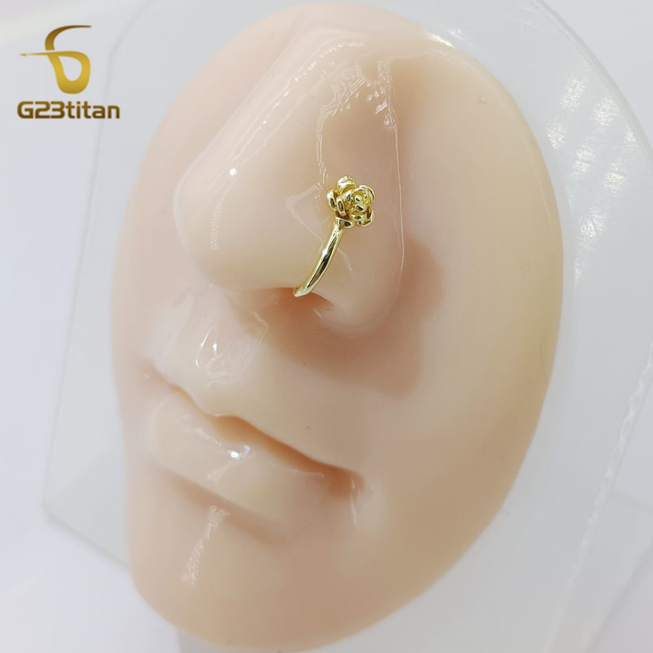 1 adet kristal bakır gül burun - Body Jewelry And Earrings incelemesi ve fiyatı