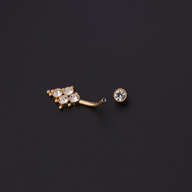 Zirkon Altın Göbek Halkaları P - Body Jewelry Titanium incelemesi ve fiyatı