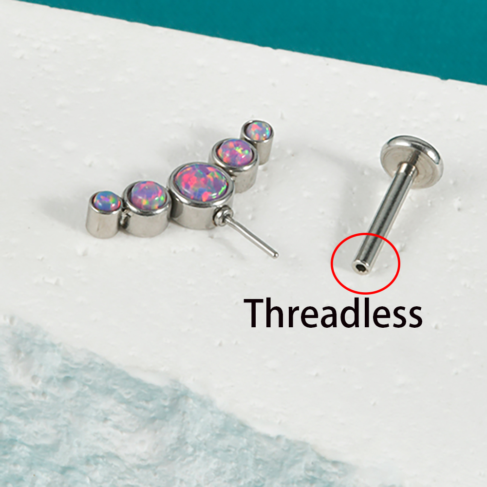 1 adet cerrahi çelik kübik zir - Body Jewelry Threadless incelemesi ve fiyatı