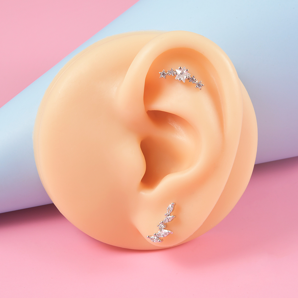 1 adet cerrahi çelik zirkon La - Body Jewelry Threadless incelemesi ve fiyatı
