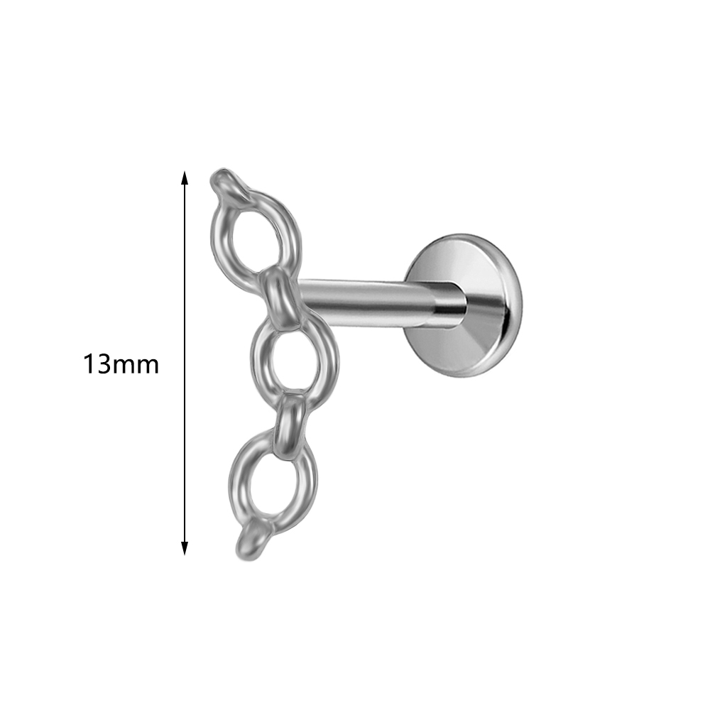 ASTM F-136 Titanyum Labret Zin - Body Jewelry Threadless incelemesi ve fiyatı